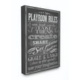 thumbnail image 1 of The Kids Room by Stupell Black And White Playroom Rules Use Kind Words Canvas Wall Art by Reesa Qualia, 1 of 6