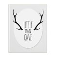 thumbnail image 1 of The Kids Room by Stupell Black and Grey Little Man Cave Antlers Wall Plaque Art, 10 x 0.5 x 15, 1 of 4