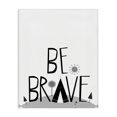 thumbnail image 1 of Stupell Industries Eclectic Black and White Be Brave Tee Pee Typography Canvas Art, 36 x 48, by Karen Zukowski (Finny And Zook), 1 of 7