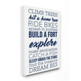 thumbnail image 1 of The Kids Room by Stupell Climb Trees Dream Big Navy with White Canvas Wall Art by Daphne Poselli, 1 of 6