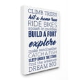 thumbnail image 1 of The Kids Room by Stupell Climb Trees Dream Big Navy with White Canvas Wall Art by Daphne Poselli, 1 of 5