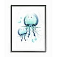 thumbnail image 1 of The Kids Room by Stupell Cute Cartoon Baby Jellyfish Family Ocean Animal Painting Framed Giclee Texturized Art by Studio Q by Studio Q, 1 of 3