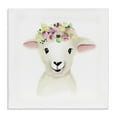 thumbnail image 1 of The Kids Room by Stupell Cute Cartoon Baby Lamb Sheep Flower Crown Farm Animal Painting XL Canvas Wall Art by Studio Q by Studio Q, 1 of 3