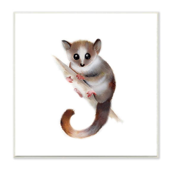 The Kids Room by Stupell Cute Cartoon Baby Lemur Zoo Animal Painting Wall Plaque Art by Studio Q by Studio Q