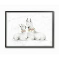 thumbnail image 1 of The Kids Room by Stupell Cute Cartoon Baby Llama And Mama Family Flowers Farm Animal Painting Framed Giclee Texturized Art by Studio Q by Studio Q, 1 of 2