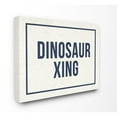 thumbnail image 1 of The Kids Room by Stupell Dinosaur Crossing Blue Kids Word Design Canvas Wall Art by Daphne Polselli, 1 of 6