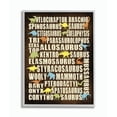 thumbnail image 1 of The Kids Room by Stupell Dinosaurs Typography Chart Framed Wall Art by Stephanie Workman Marrott, 1 of 1