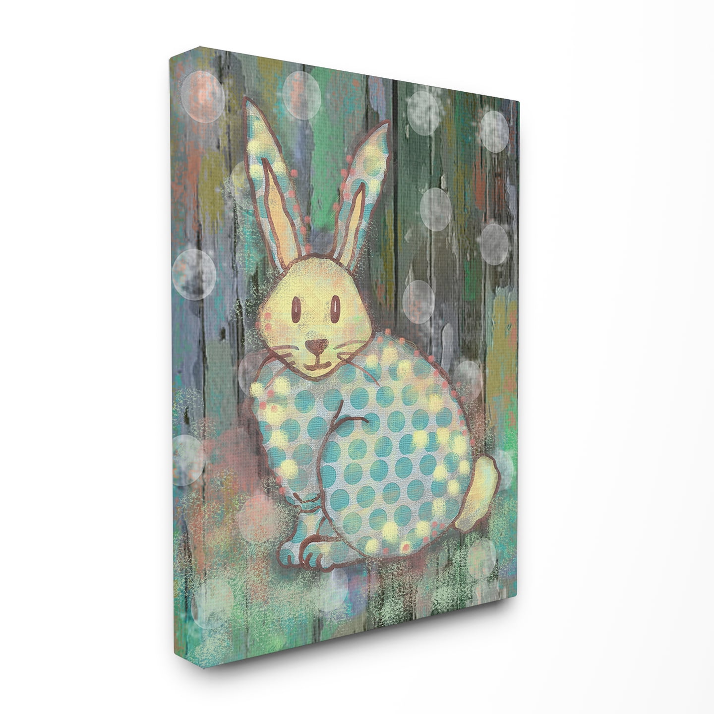 The Kids Room by Stupell Distressed Woodland Rabbit XXL Stretched Canvas Wall Art, 30 x 1.5 x 40