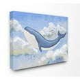 thumbnail image 1 of The Kids Room by Stupell Flying Whale Animal Pastel Blue Kids Nursery Painting Canvas Wall Art by Ziwei Li, 1 of 6