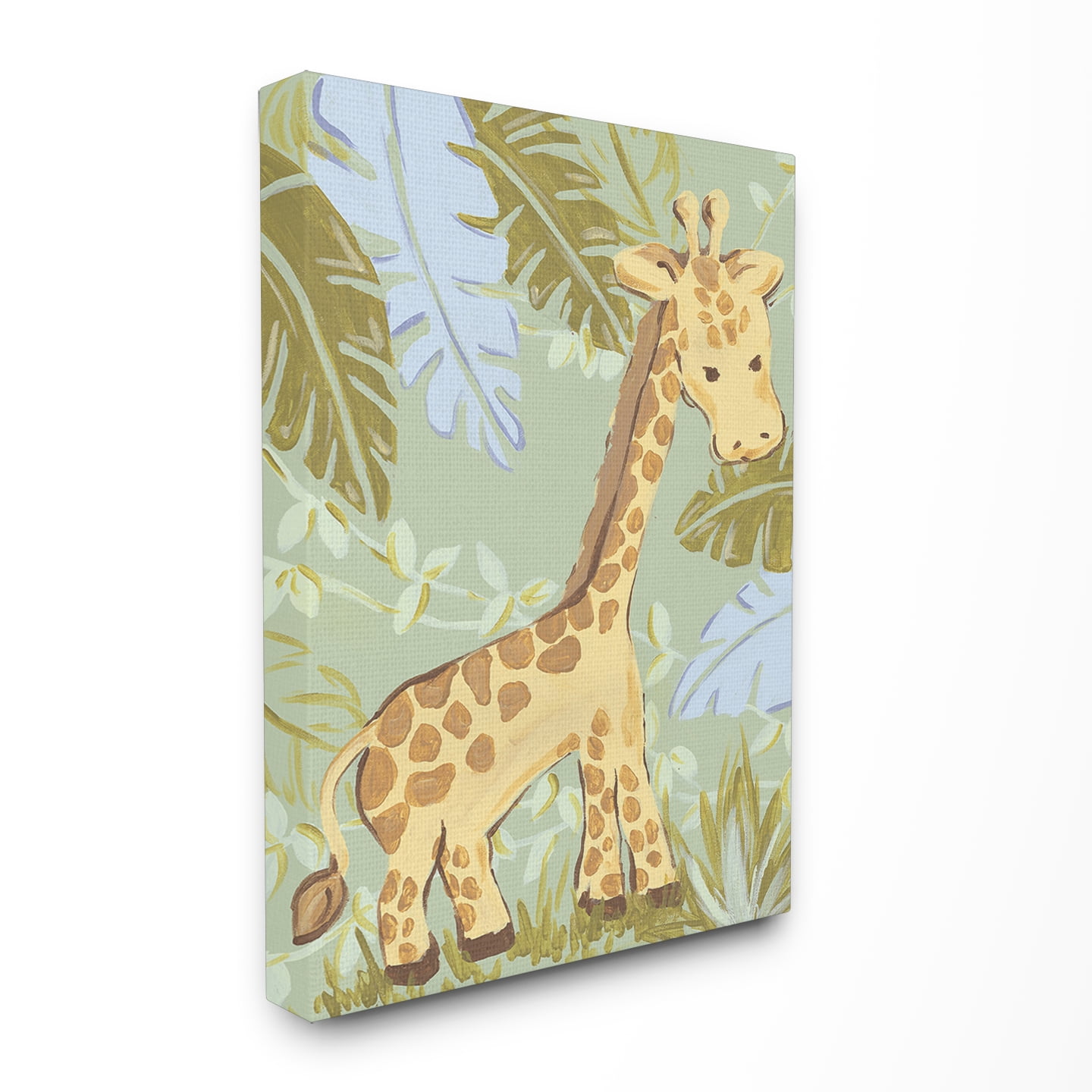 The Kids Room by Stupell Giraffe in the Jungle Stretched Canvas Wall Art, 16 x 1.5 x 20