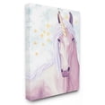 thumbnail image 1 of The Kids Room by Stupell Gold Star Pink Purple Unicorn Painting Canvas Wall Art by Ziwei Li, 1 of 5