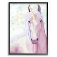 thumbnail image 1 of The Kids Room by Stupell Gold Star Pink Purple Unicorn Painting Framed Wall Art by Ziwei Li, 1 of 5