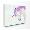 thumbnail image 1 of The Kids Room by Stupell Gold Star Rainbow Blue Unicorn Painting Canvas Wall Art by Ziwei Li, 1 of 6