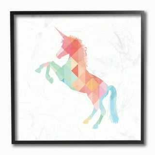 Unicorn Canvas Wall Art for Girls Room Decoration. Stretched, Framed, Ready  to Hang, - Something Unicorn 