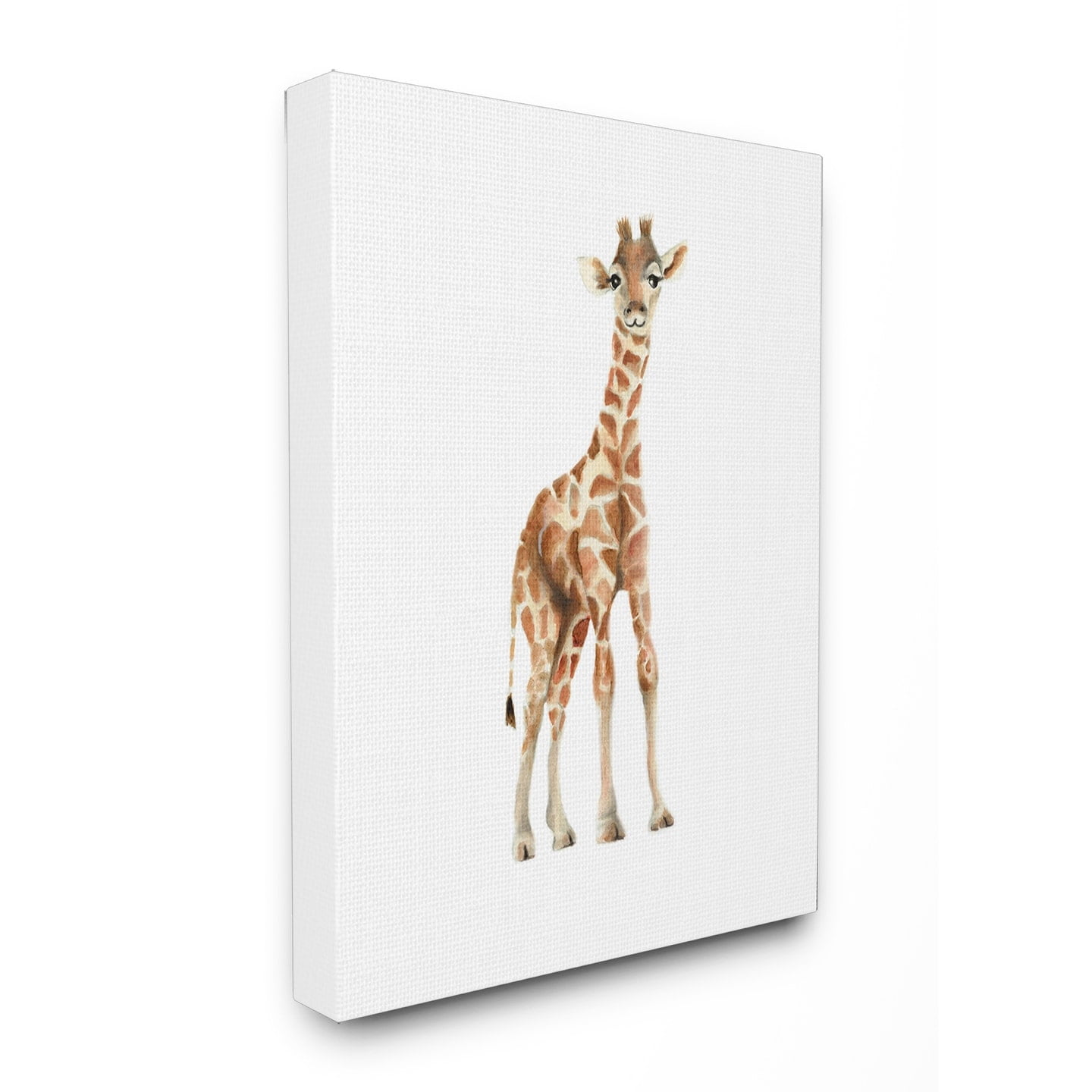 The Kids Room by Stupell Happy Baby Giraffe Illustration Stretched Canvas Wall Art, 16 x 1.5 x 20