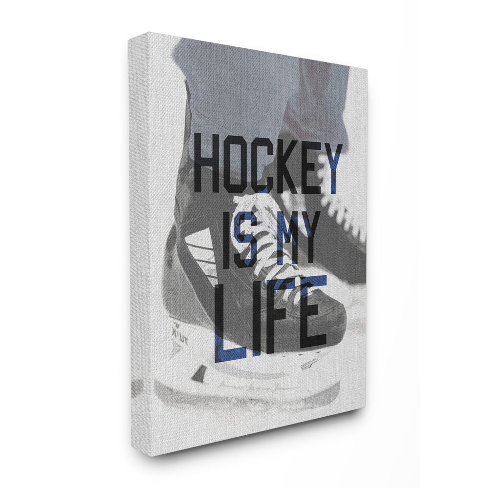 The Kids Room by Stupell Hockey Is My Life Ice Skates Canvas Wall Art