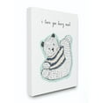 thumbnail image 1 of The Kids Room by Stupell I Love You Beery M,. Much Cartoon Sweater Bear Canvas Wall Art, 1 of 4