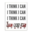 thumbnail image 1 of The Kids Room by Stupell I Think I Can Train Typography Wall Plaqueby Daphne Polselli, 1 of 5