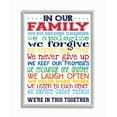 thumbnail image 1 of The Kids Room by Stupell In Our Family Rainbow Typog Framed Wall Art by Erica Billups, 1 of 5