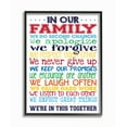 thumbnail image 1 of The Kids Room by Stupell In Our Family Rainbow Typog Framed Wall Art by Erica Billups, 1 of 6
