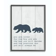 thumbnail image 1 of The Kids Room by Stupell Kids Inspirational Word Boys Bear Family Animal Design Framed Giclee Texturized Art by Daphne Polselli, 1 of 3