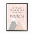 thumbnail image 1 of The Kids Room by Stupell Kids Inspirational Word Girls Pink Geometric Mountain Pattern Design Framed Giclee Texturized Art by Anna Quach, 1 of 8