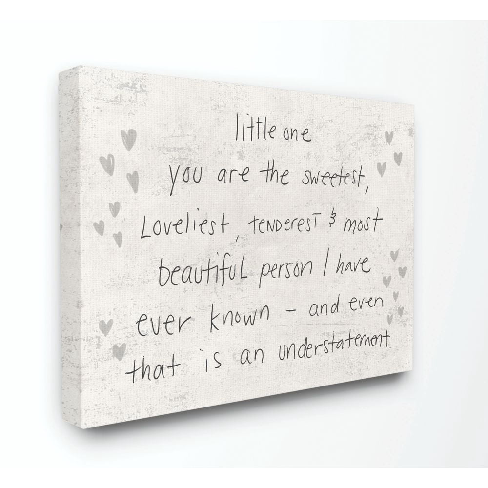 The Kids Room by Stupell Kids Inspirational Word Grey Stars Bedroom Nursery Design Canvas Wall Art by Daphne Polselli
