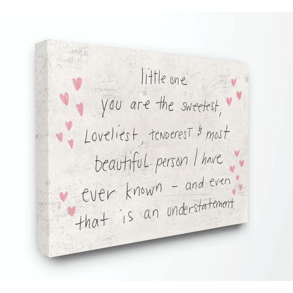 The Kids Room by Stupell Kids Inspirational Word Pink Stars Bedroom Nursery Design Canvas Wall Art by Daphne Polselli