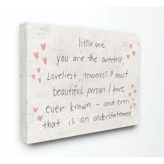 The Kids Room by Stupell Kids Inspirational Word Pink Stars Bedroom Nursery Design Canvas Wall Art by Daphne Polselli