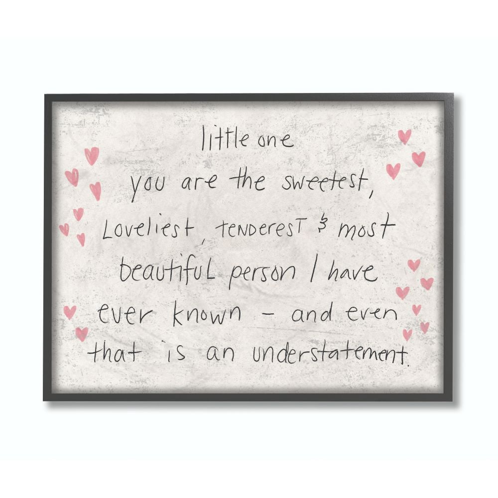 The Kids Room by Stupell Kids Inspirational Word Pink Stars Bedroom Nursery Design Framed Giclee Texturized Art by Daphne Polselli