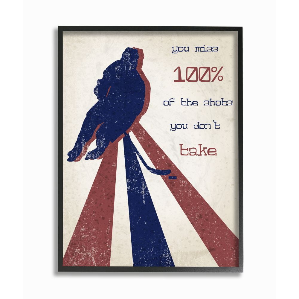 The Kids Room by Stupell Kids Inspirational Word Sports Design Framed Giclee Texturized Art by Daphne Polselli
