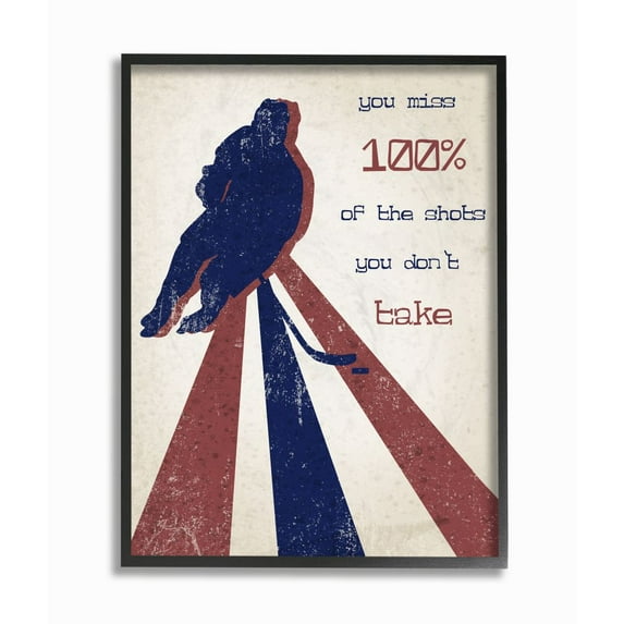 The Kids Room by Stupell Kids Inspirational Word Sports Design Framed Giclee Texturized Art by Daphne Polselli