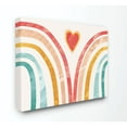 thumbnail image 1 of The Kids Room by Stupell Kids Paper Collage Rainbow Heart Design Canvas Wall Art by Daphne Polselli, 1 of 6