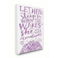 thumbnail image 1 of The Kids Room by Stupell Let Her Sleep Purple Mountains Canvas Wall Art by Erica Billups, 1 of 5