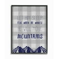 thumbnail image 1 of The Kids Room by Stupell Let Him Sleep Mountains Blue Plaid Oversized Framed Giclee Texturized Art, 16 x 1.5 x 20, 1 of 4