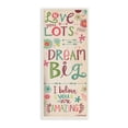 thumbnail image 1 of The Kids Room by Stupell Love You Lots Dream Believe Wall Plaque Art, 7 x 0.5 x 17, 1 of 6