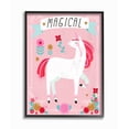 thumbnail image 1 of The Kids Room by Stupell Magical Colorful Unicorn Framed Wall Art by Liz Mytinger, 1 of 6
