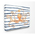 thumbnail image 1 of The Kids Room by Stupell Octopus Ocean Animal Orange Blue Kids Nursery Design Canvas Wall Art by Ziwei Li, 1 of 1