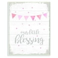 thumbnail image 1 of The Kids Room by Stupell Our Little Blessing Pink Kids Word Design Wall Plaque by Daphne Polselli, 1 of 5