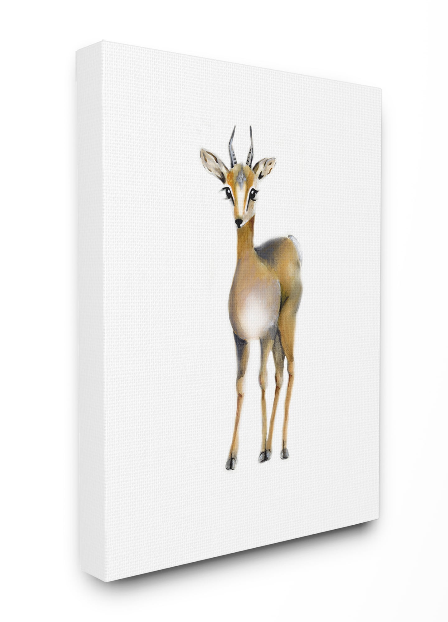 The Kids Room by Stupell Painted Antelope Single Animal Stretched Canvas Wall Art, 16 x 1.5 x 20