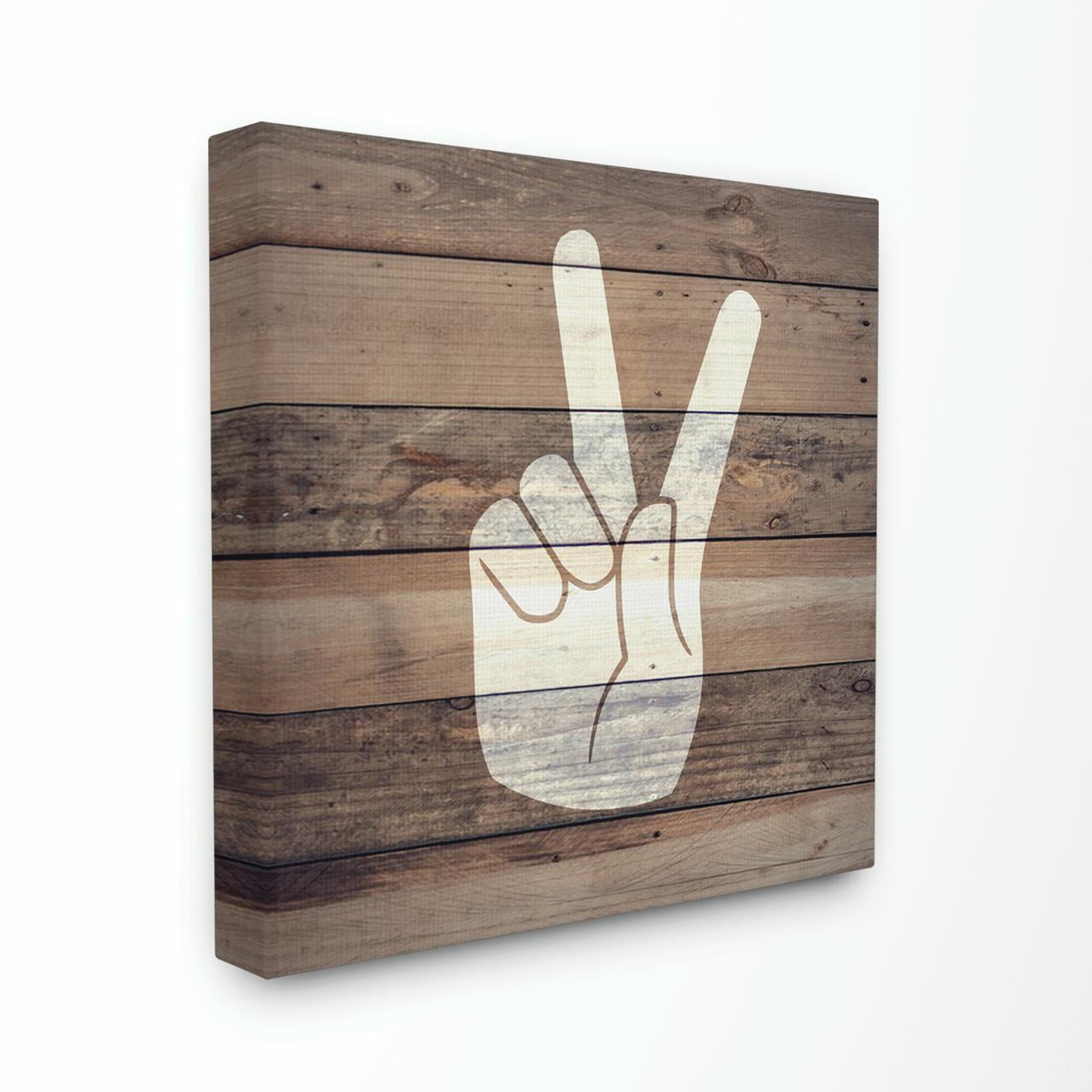 The Kids Room by Stupell Peace Hand Distressed Wood Canvas Wall Art by Daphne Poselli
