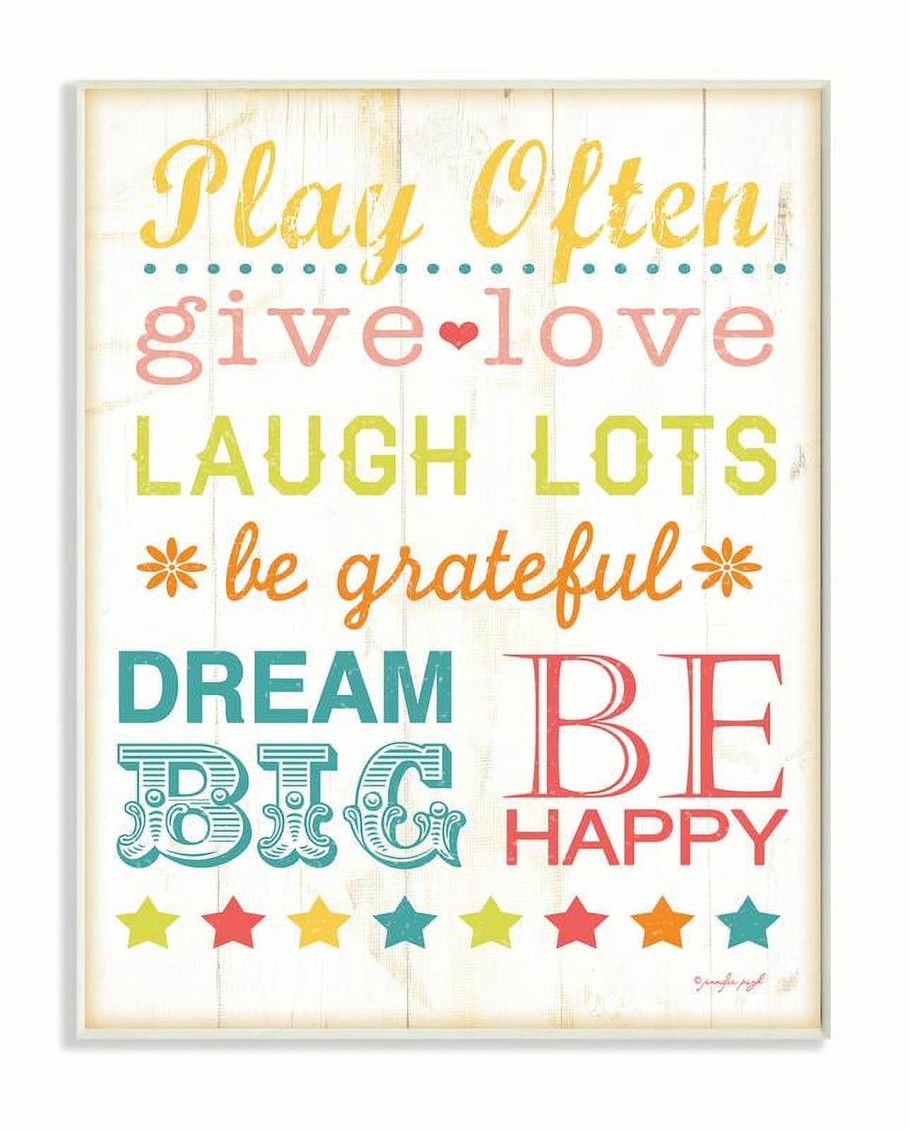 The Kids Room by Stupell Play Often Typography Wall Plaqueby Jennifer Pugh