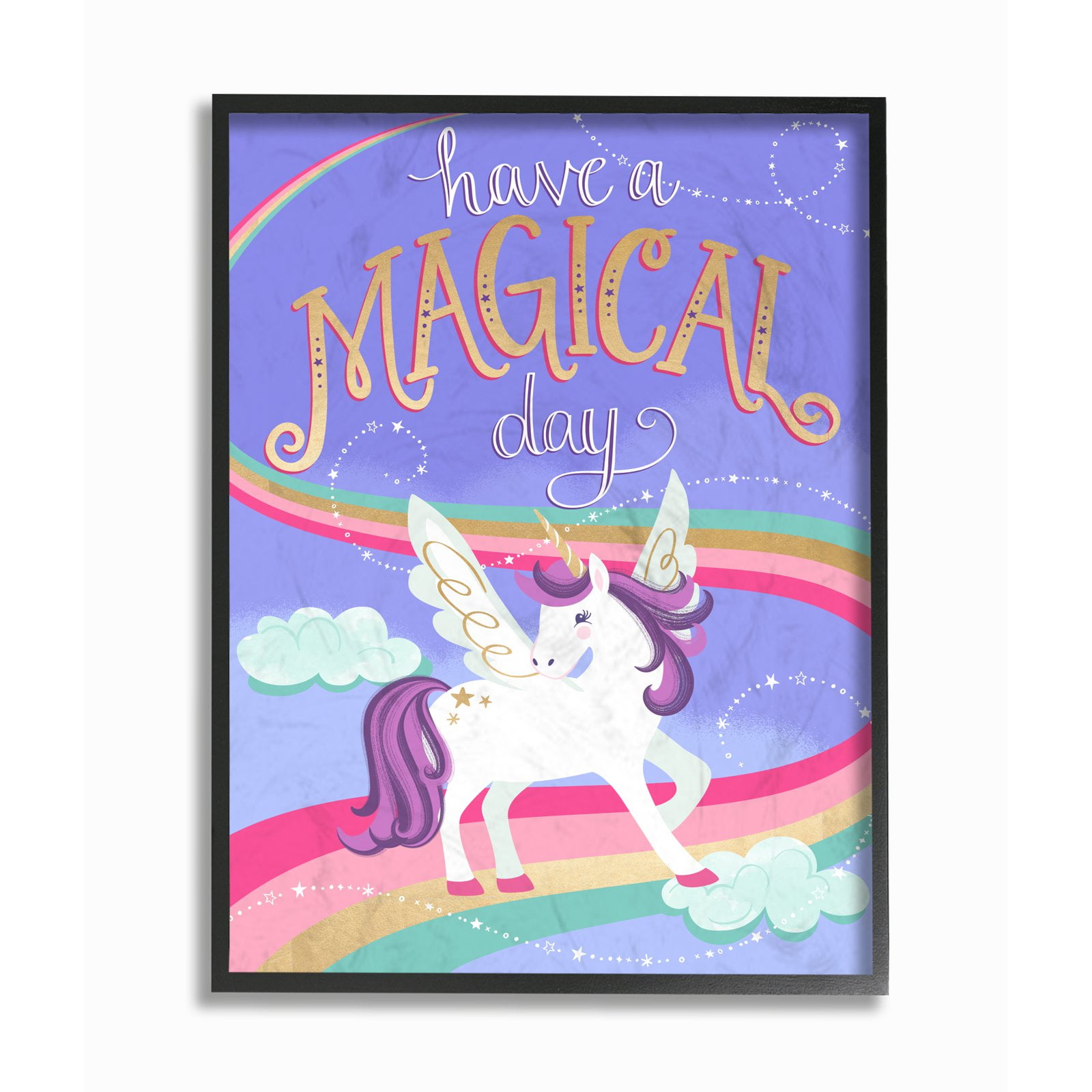 Stupell Industries 'Smile Make Memories' Framed Wall Art — Rainbow Typography Kids Room Decor, 16x20 Inches - View #6