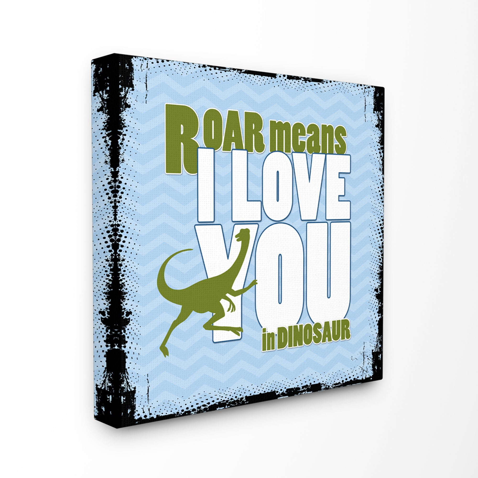 The Kids Room by Stupell Roar I Love You Kids Nursery Word Design Canvas Wall Art by The Saturday Evening Post