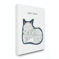 The Kids Room by Stupell Sweet Dreams Cartoon Scarf Fox Canvas Wall Art