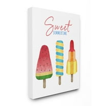 The Kids Room by Stupell Sweet Summertime Ice Creams Kids Nursery Design Canvas Wall Art by Ziwei Li