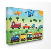 The Kids Room by Stupell The Kids Room by Stupell Planes, Trains, and Automobiles Canvas Wall Art by nJoyArt