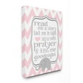 thumbnail image 1 of The Kids Room by Stupell The Stupell Home Decor Art, Read Me A Story/Elephant In Pink Chevron Canvas Wall Art by Ashley Calhoun, 1 of 5