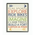 thumbnail image 1 of The Kids Room by Stupell Typography Art Wall Plaque, A Kid's To-Do List With Arrows Framed Wall Art by Ellen Crimi-Trent, 1 of 6