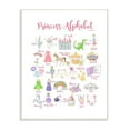 thumbnail image 1 of The Kids Room by Stupell Watercolor Princess Alphabet with Castle Dragon and Crown Wall Plaque Art, 1 of 6